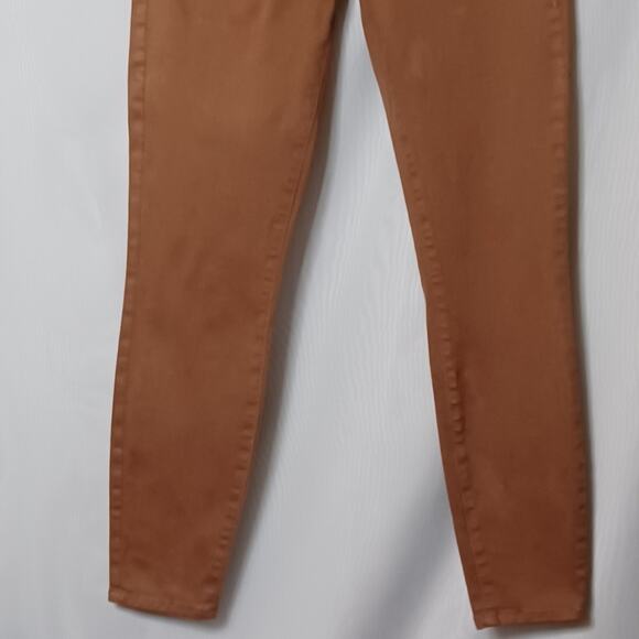 L'AGENCE MARGOT High Rise Skinny Java Coated Jeans. 25 - Picture 4 of 14